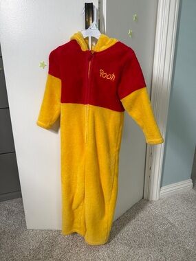 Disney Winnie the Pooh Red and Yellow Fleece Hooded Costume